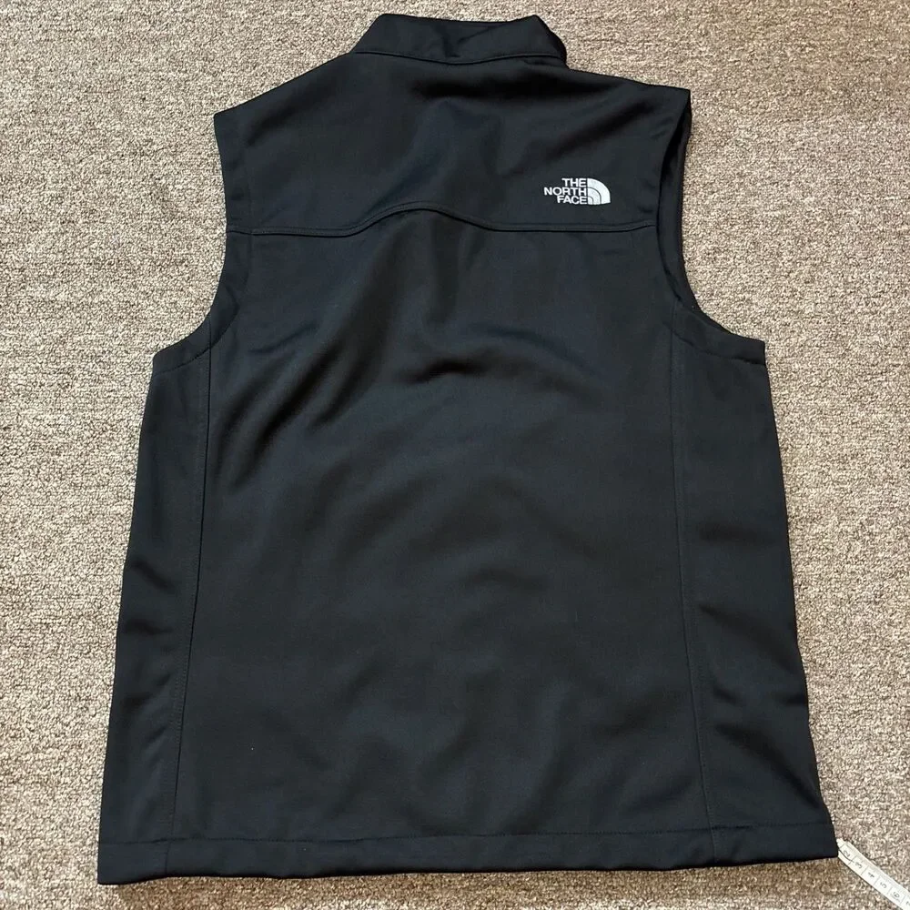 The North Face Windwall Soft Shell Vest Mens Small Black Full Zip NWT NF0A3LGZ